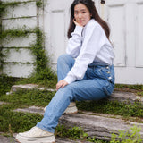 'Jenn' リサイクル・オーガニックコットン使用 リラックスフィット オーバーオール