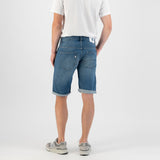 'Carlo' オーガニック,リサイクルコットン使用 ノンストレッチデニム ショートパンツ(Medium Worn)