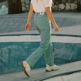 'Relaxed Rose Cropped' オーガニックコットン使用 ノンストレッチ Atlanticデニム