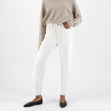 'Mams' オーガニックコットン使用 ストレッチテーパード Off White デニム