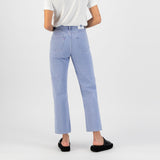 'Relaxed Rose Cropped' オーガニックコットン使用 ノンストレッチ Lavenderデニム