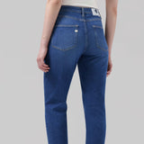 'Mams' オーガニックコットン使用ストレッチテーパード stone indigo デニム