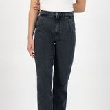 'Loose Bailey' オーガニックコットン使用 ノンストレッチ Used Blackデニム