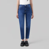 'Mams' オーガニックコットン使用ストレッチテーパード stone indigo デニム