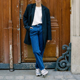 'Loose Bailey' オーガニックコットン使用 ノンストレッチ Stone Indigoデニム