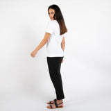 フェアトレード 余剰生地使用 レギュラーフィット Tシャツ (白)