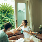 フェアトレード 余剰生地使用 ロールスリーブTシャツ (白)