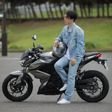 ユニセックス 'TYLER' ノンストレッチデニム ジャケット ヘビーストーン