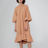 オーバーサイズ パフスリーブドレス - ギリシャ産