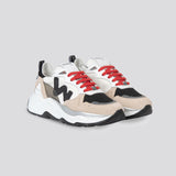 レディース 'Futura Sand Flame' リサイクル素材使用 最高級フィット感 スニーカー - イタリア産