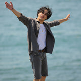 'Max' オーガニックコットン100% 秋冬用 オーバーサイズシルエット シャツ