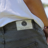 'Simon' オーガニック,リサイクルコットン使用ノンストレッチデニムショートパンツ