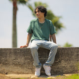 オーガニックコットン100%(GOTS認証) ミッドウェイト生地 Tシャツ(緑)