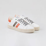 メンズ 'Kingston White Orange Grey' リサイクル素材使用スニーカー- イタリア産