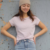 オーガニックコットン100%(GOTS認証) 縮みにくいプレウォッシュ Tシャツ