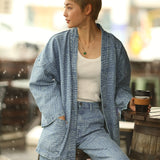 'Van Wilma' ゴッホ美術館限定版 ワイドフィット レターブルー デニム