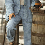 'Van Wilma' ゴッホ美術館限定版 ワイドフィット レターブルー デニム