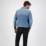 ユニセックス 'TYLER' ノンストレッチデニム ジャケット ヘビーストーン