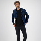 ユニセックス 'TYLER' ノンストレッチデニムジャケット ストロングブルー