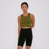 リサイクルナイロン使用クロップトップ - ポルトガル産