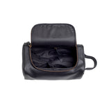 'Ralph' 上質レザー使用 ジップ式ポケット付き トイレタリーバッグ