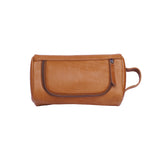 'Ralph' 上質レザー使用 ジップ式ポケット付き トイレタリーバッグ