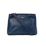 'Rose' ハンドメイド トップグレインレザー クロスボディバッグ