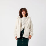 'Snow Rabbit' リサイクルペットボトル100% 大きなポケット付き フリースジャケット