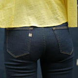 'Skinny Hazen' サスティナブル素材使用 ハイウェスト ストレッチStrong Blueデニム