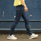 'Skinny Hazen' サスティナブル素材使用 ハイウェスト ストレッチStrong Blueデニム