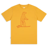 'Surf Wild' オーガニックコットン100% リラックスフィット ハンドペイント Tシャツ