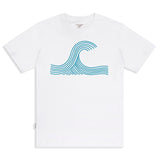 'Wave' オーガニックコットン 100%(GOTS認証) ハンドペイント Tシャツ