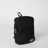 オーガニックコットン100% 環境負荷低減生産 ハンドメイド バックパック (黒)