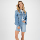 ユニセックス 'TYLER' ノンストレッチデニム ジャケット ヘビーストーン