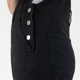 'Jenn' リサイクル,オーガニックコットン使用 オーバーオール (黒)