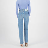 'Relaxed Rose' オーガニックコットン使用 ノンストレッチ ヘビーストーンデニム