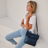 'Zahara' ハンドメイド ストラップ調整可 ポケット付き ショルダーバッグ