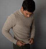 プレミアム麻使用 持続可能製造 冬用 FIENO LANAPAセーター - イタリア産