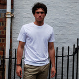 オーガニックコットン100%(GOTS認証) ミッドウェイト生地 Tシャツ(白)