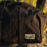 ’Aarde’ 環境負荷低減生産 オーガニックコットン１００％ ハンドメイド ジムバッグ-'Terra Thread'